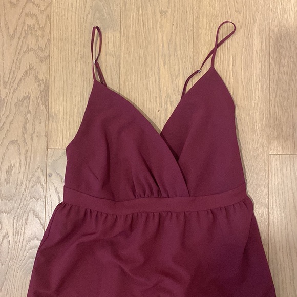 Park and Fifth Burgundy Maxi Maternity Dress - Picture 2 of 6